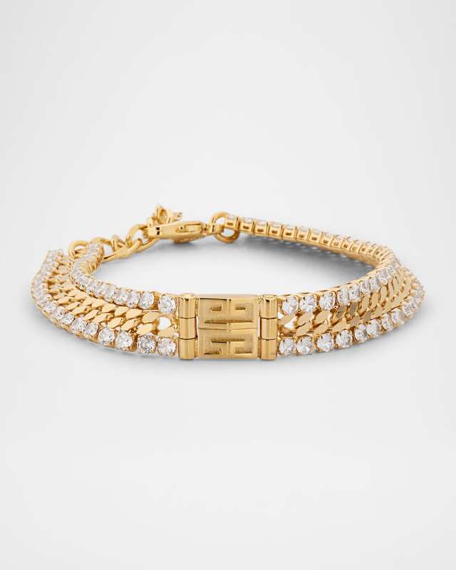 4G Crystal Chain Bracelet